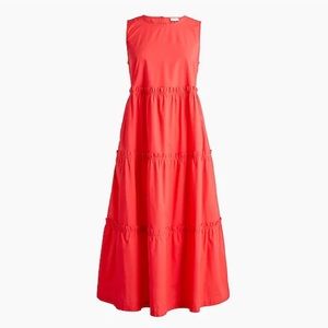J. Crew Tiered Midi Dress Like New